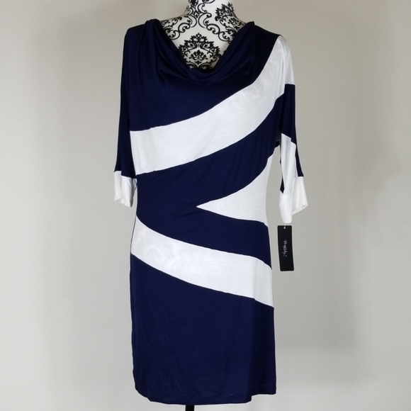 Rhapsody Dresses & Skirts - NWT Women's Rhapsody XL blue & white Dress